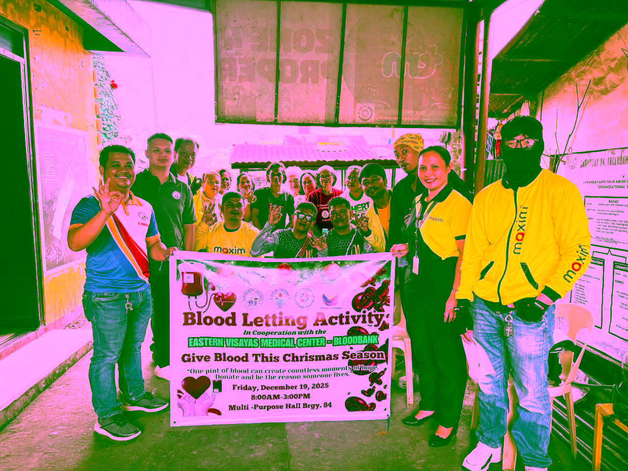 Maxim Driver-Partners Participate in Barangay 84 Blood Letting Event