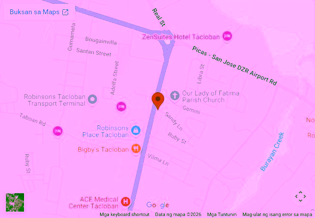 Captured public map showing the Maxim Tacloban office; local preview